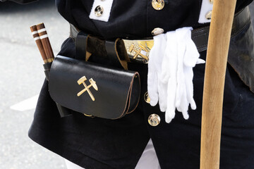 Bergbau Tasche Hammer Kleidung Habit