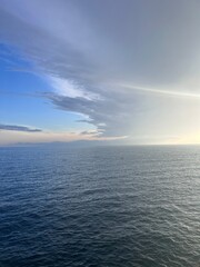 Riomaggiore sky see lake and winds a little fog