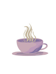 Aromatherapy with a cup of lavender tea