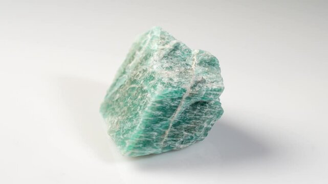 Stunning Natural Amazonite Gemstone Showcase in Varied Angles