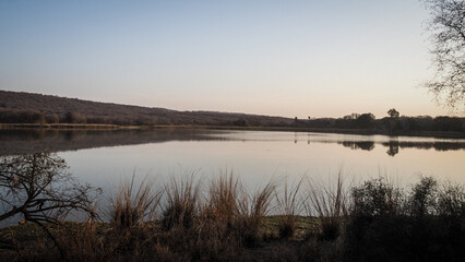 The landscape of Ranthambore National Park in Rajasthan, India