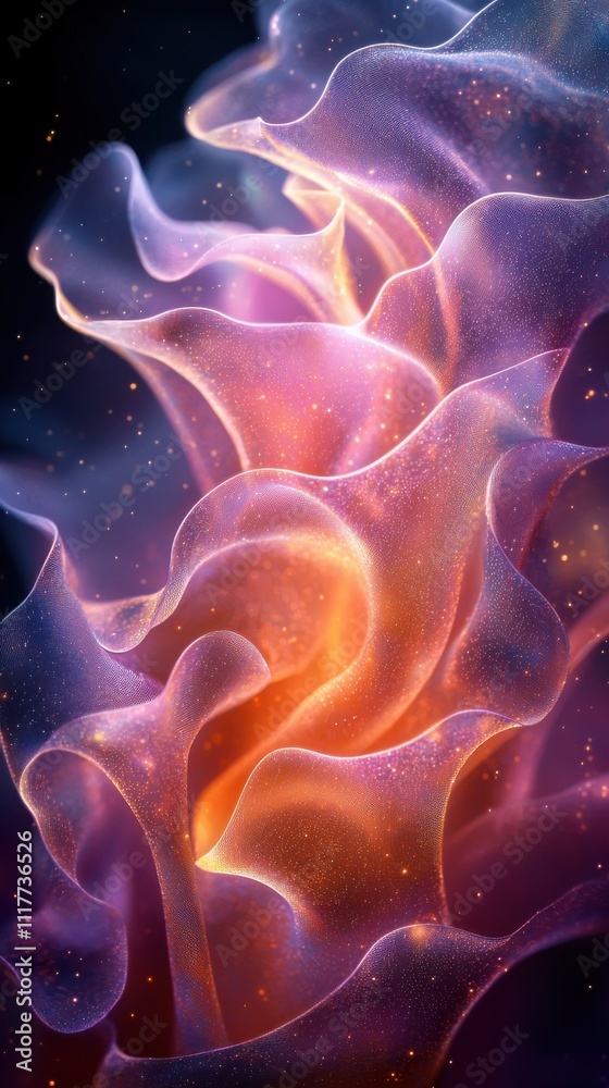 Poster swirling abstract patterns create a captivating visual display full of vibrant colors and textures i