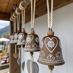 bells hanging on a rope