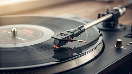 close up of a vinyl record