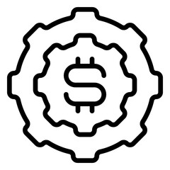 Resources icon, line icon style