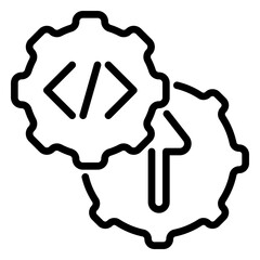 maintenance icon, line icon style