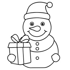 santa claus with gift