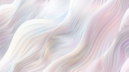 Obraz premium Abstract White and Pink Wavy Lines