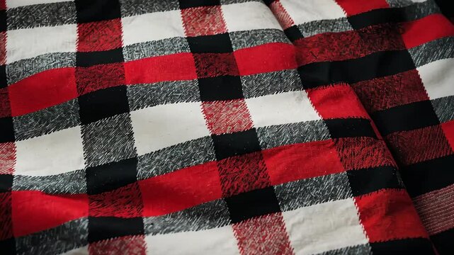 Buffalo Checkered Blanket in Traditional Red and Black
