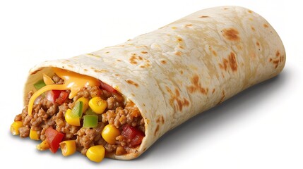 Mexican Burrito, A Tasty and Filling Wrap with Rich Flavors, A Culinary Delight from Mexico