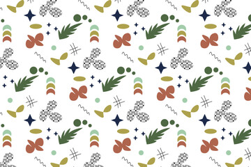 Seamless pattern. Background. Vector illustration. Flyer background design, advertising background, fabric, clothes, texture, textile pattern.