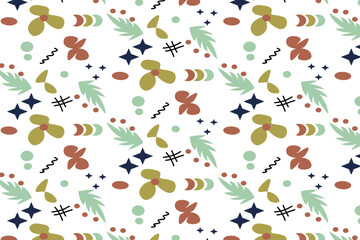 Seamless pattern. Background. Vector illustration. Flyer background design, advertising background, fabric, clothes, texture, textile pattern.