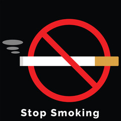 No smoking symbol, No smoking area illustration