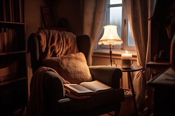 Cozy Reading Corner with a Comfortable Armchair