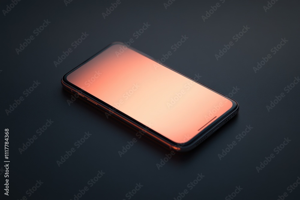 Aufkleber a close-up view of a cell phone on a table