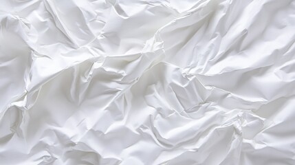 Obraz premium Abstract White Crumpled Paper Texture Background.
