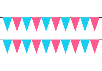 Obraz premium Colorful Festival or Party Banners Isolated on White