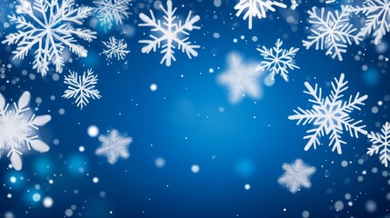 Snowflakes winter holidays background illustration generated by ai