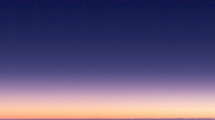 Serene Twilight Horizon with Vibrant Gradient Colors at Dusk