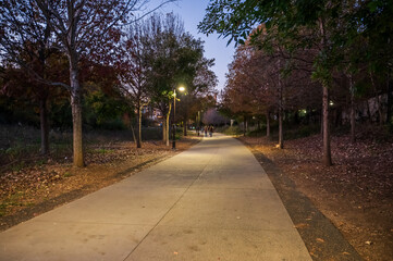 The Beltline transforms into a peaceful promenade by evening, Atlanta Beltline Eastside Trail, Atlanta, Georgia, United States of America