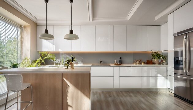 Modern kitchen layout maximizing efficiency and ease of use