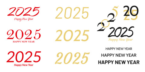 2025 Happy New Year template