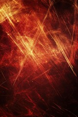 Abstract image with fiery hues and dynamic light patterns.