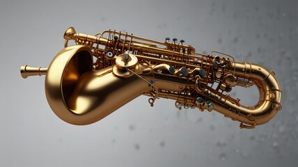 Fototapeta premium Golden Saxophone