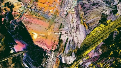 Abstract art background . Hand painting artwork on canvas .