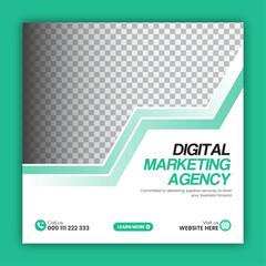 Corporate Business Social Media Post Design, Facebook, Instagram, Digital Marketing Agency Template Design