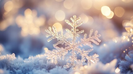 Snowflakes winter holidays background illustration generated by ai