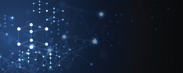 Abstract technology background with circuit elements