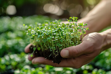Generative AI Image of Futuristic Laboratory with DNA Helix in Test Tubes