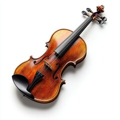 Fototapeta premium Exquisite Antique Violin, Polished Wood, Musical Instrument, Classical Music, High-Resolution Image