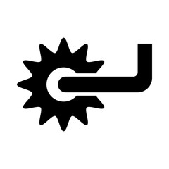 Cowboy Spur glyph icon