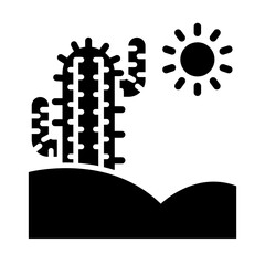 Desert Landscape glyph icon