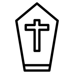 Obraz premium Casket Cemetery Coffin