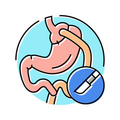 gastric bypass surgery color icon vector. gastric bypass surgery sign. isolated symbol illustration
