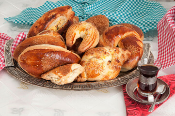 Bagels and donuts for breakfast.