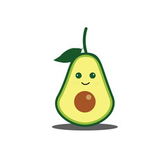 Fresh and Vibrant Avocado Illustration for Food Designs.