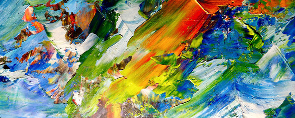 Abstract art background . Hand painting artwork on canvas .