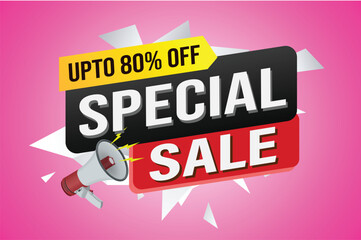 Fototapeta premium Special offer final sale tag. Banner design template for marketing. Special offer promotion or retail. background banner modern graphic design for store shop, online store, website, landing page