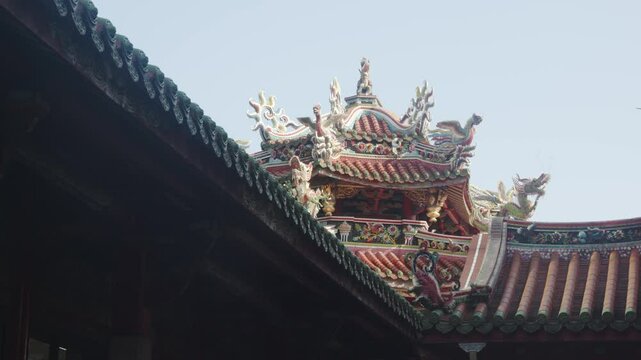 Longshan Temple, a traditional Taiwanese temple with a long history.