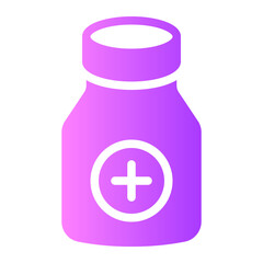 pills bottle gradient icon