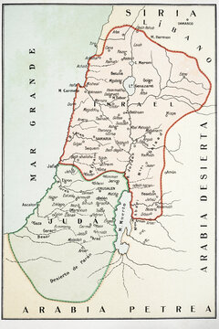 Map of the Kingdoms of Judah and Israel