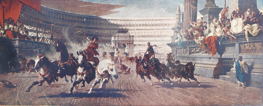 Quadrigas Race, Rome