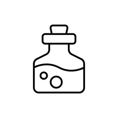 Lotion outline icons, minimalist vector illustration ,simple transparent graphic element .Isolated on white background