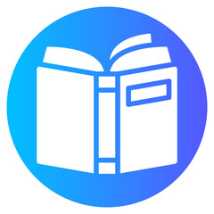 story book gradient icon