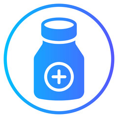 pills bottle gradient icon