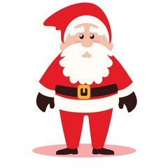 Santa Claus stands up